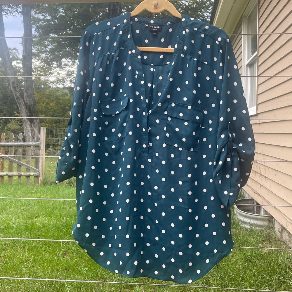 torrid Harper 3/4 Sleeve Top